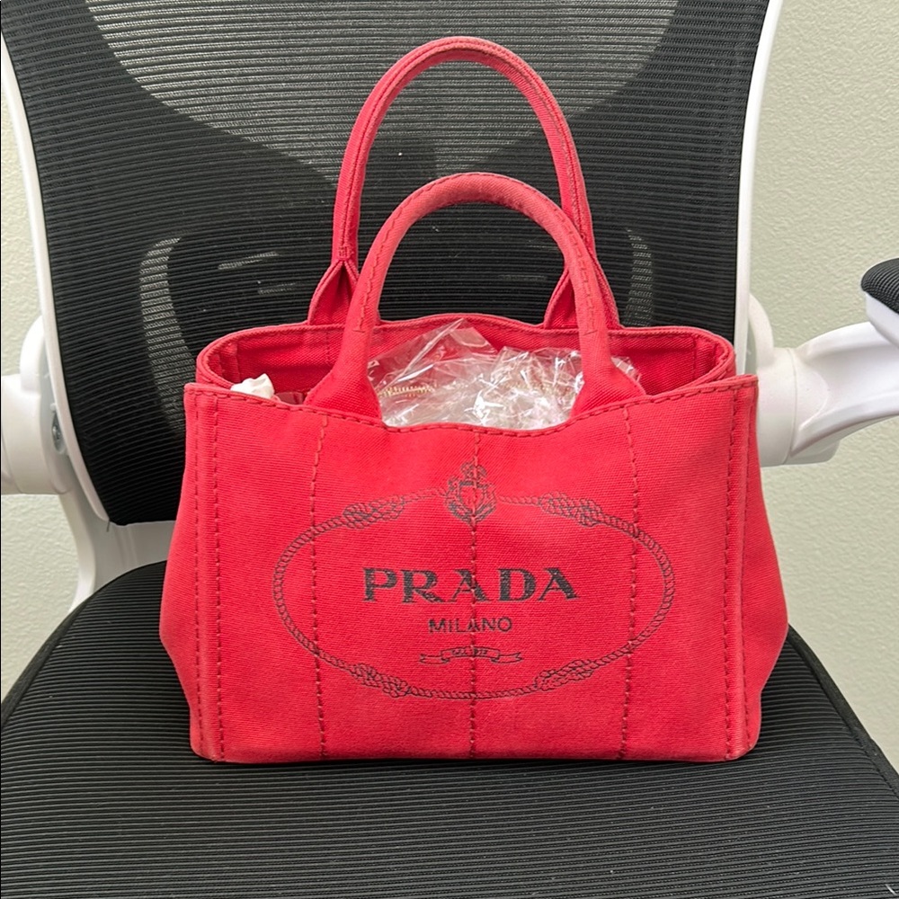 Prada Red Jean Women's Bag